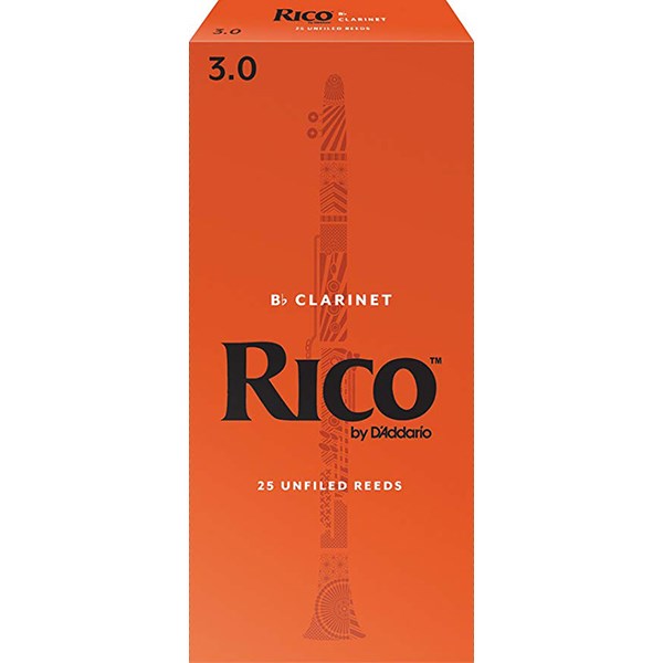 D'Addario Rico RCA2530 Bb Clarinet Reeds, Strength 3.0 - 1 Piece